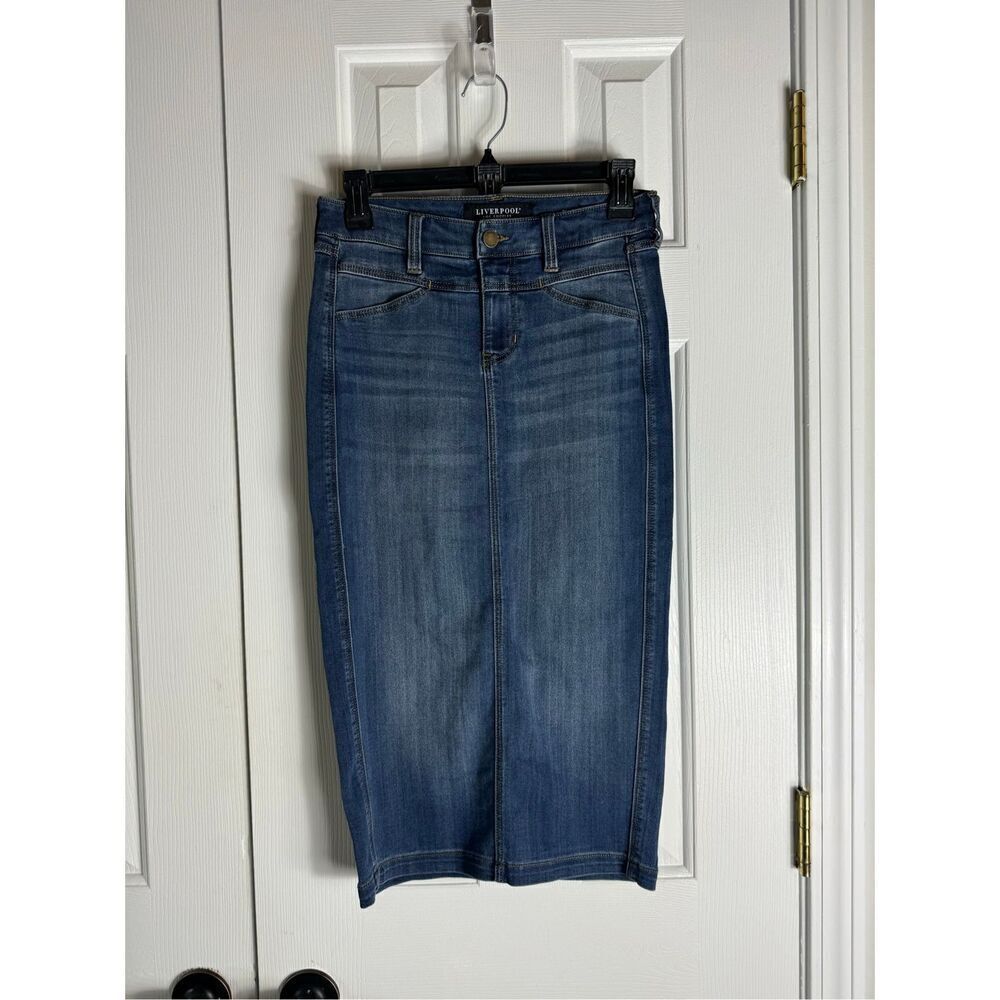 Liverpool Womens Denim Skirt Size 0/25